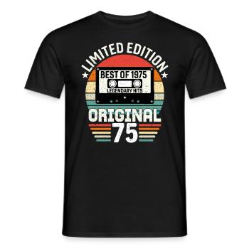 Édition Limitée Du Meilleur De L'original De 1975 - T-shirt homme - noir - Devant - AI Model Male 178 light (178cm)