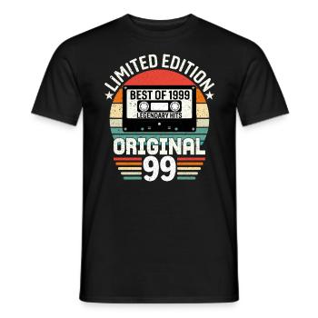 Limited edition of the best of the 1999 original - Men's T-Shirt - black - Front - AI Model Male 178 light (178cm)