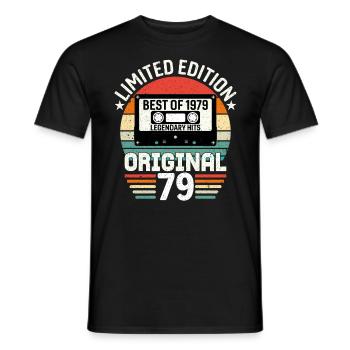 Limitierte Auflage des Besten des Originals von 1979 - Männer T-Shirt - Schwarz - Vorne - AI Model Male 178 light (178cm)