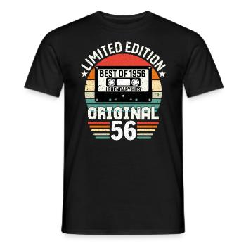 Limitierte Auflage des Besten des Originals von 1956 - Männer T-Shirt - Schwarz - Vorne - AI Model Male 178 light (178cm)
