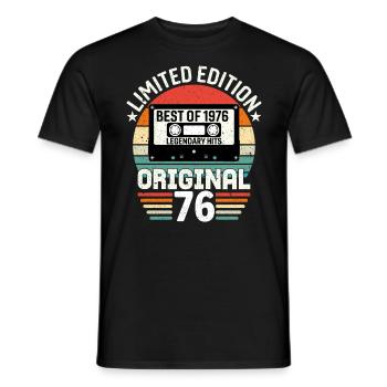 Édition Limitée Du Meilleur De L'original De 1976 - T-shirt homme - noir - Devant - AI Model Male 178 light (178cm)