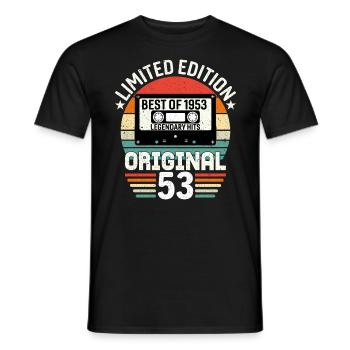 Limitierte Auflage des Besten des Originals von 1953 - Männer T-Shirt - Schwarz - Vorne - AI Model Male 178 light (178cm)