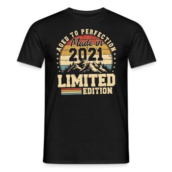 Unique En Son Genre Depuis 2021 - T-shirt homme - noir - Devant - AI Model Male 178 light (178cm)