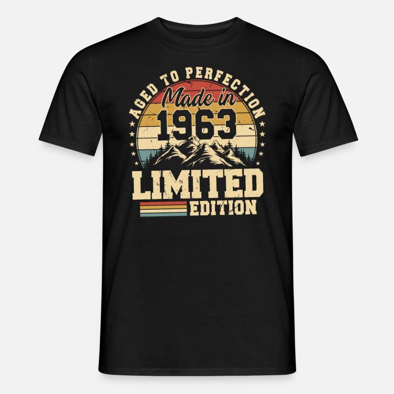 Einzigartig seit 1963 - Männer T-Shirt - Schwarz