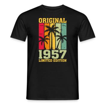 Original limited edition of 1957 - Men's T-Shirt - black - Front - AI Model Male 178 light (178cm)