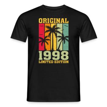 Édition Originale Limitée De 1998 - T-shirt homme - noir - Devant - AI Model Male 178 light (178cm)