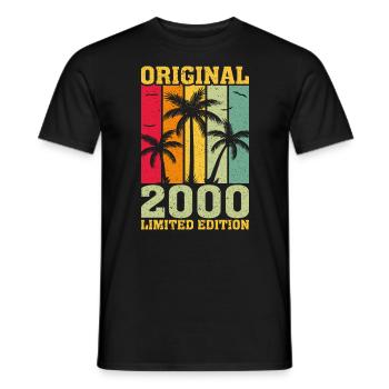 Original limitierte Auflage von 2000 - Männer T-Shirt - Schwarz - Vorne - AI Model Male 178 light (178cm)