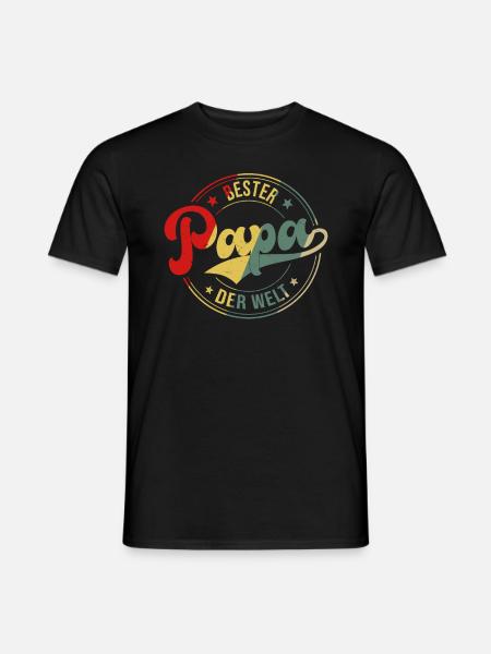 Bester Papa Der Welt - Männer T-Shirt - Schwarz