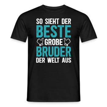 So Sieht Der Beste Große Bruder Der Welt Aus - Männer T-Shirt - Schwarz - Vorne - AI Model Male 178 light (178cm)