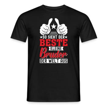 So Sieht Der Beste Kleine Bruder Der Welt Aus - Männer T-Shirt - Schwarz - Vorne - AI Model Male 178 light (178cm)