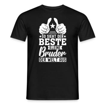 So Sieht Der Beste Kleine Bruder Der Welt Aus - Männer T-Shirt - Schwarz - Vorne - AI Model Male 178 light (178cm)