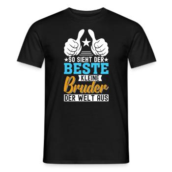 So Sieht Der Beste Kleine Bruder Der Welt Aus - Männer T-Shirt - Schwarz - Vorne - AI Model Male 178 light (178cm)