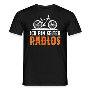 Ich Bin Selten Radlos - Männer T-Shirt - Schwarz - Vorne - AI Model Male 178 light (178cm)