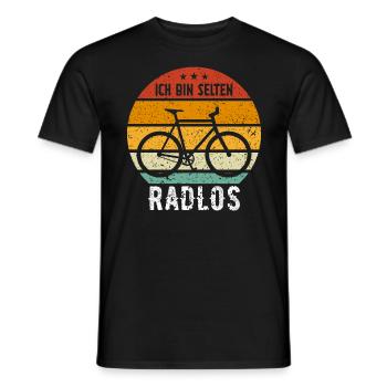 Ich Bin Selten Radlos - Männer T-Shirt - Schwarz - Vorne - AI Model Male 178 light (178cm)