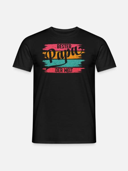 Bester Papa Der Welt - Männer T-Shirt - Schwarz