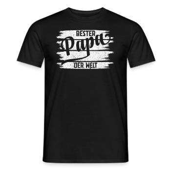 Bester Papa Der Welt - Männer T-Shirt - Schwarz - Vorne - AI Model Male 178 light (178cm)