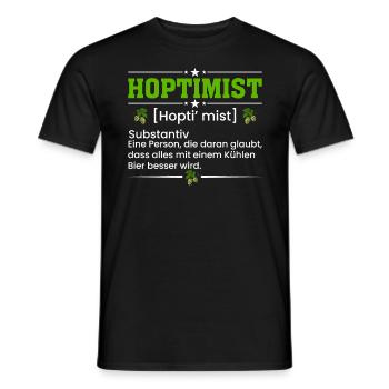 Hop timist Substantiv - Männer T-Shirt - Schwarz - Vorne - AI Model Male 178 light (178cm)