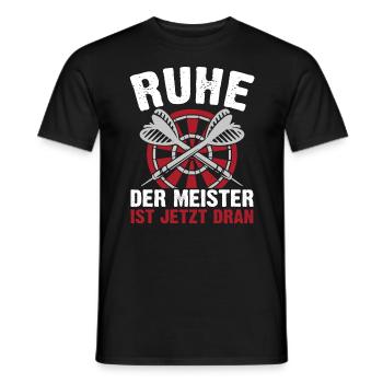 Ruhe Der Meister Ist Jetzt Dran - Männer T-Shirt - Schwarz - Vorne - AI Model Male 178 light (178cm)