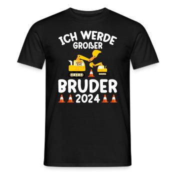 Ich Werde Großer Bruder 2024 - Männer T-Shirt - Schwarz - Vorne - AI Model Male 178 light (178cm)