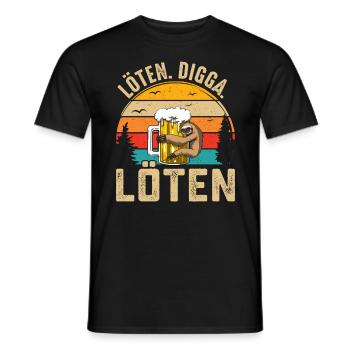 Löten Digga Löten - Männer T-Shirt - Schwarz - Vorne - AI Model Male 178 light (178cm)