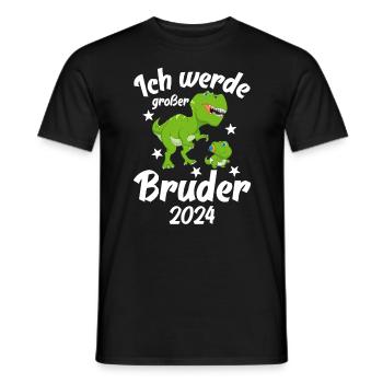 Ich Werde Großer Bruder 2024 - Männer T-Shirt - Schwarz - Vorne - AI Model Male 178 light (178cm)