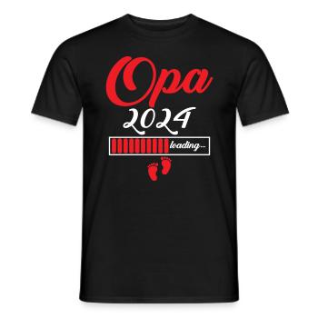 Opa 2024 - Männer T-Shirt - Schwarz - Vorne - AI Model Male 178 light (178cm)