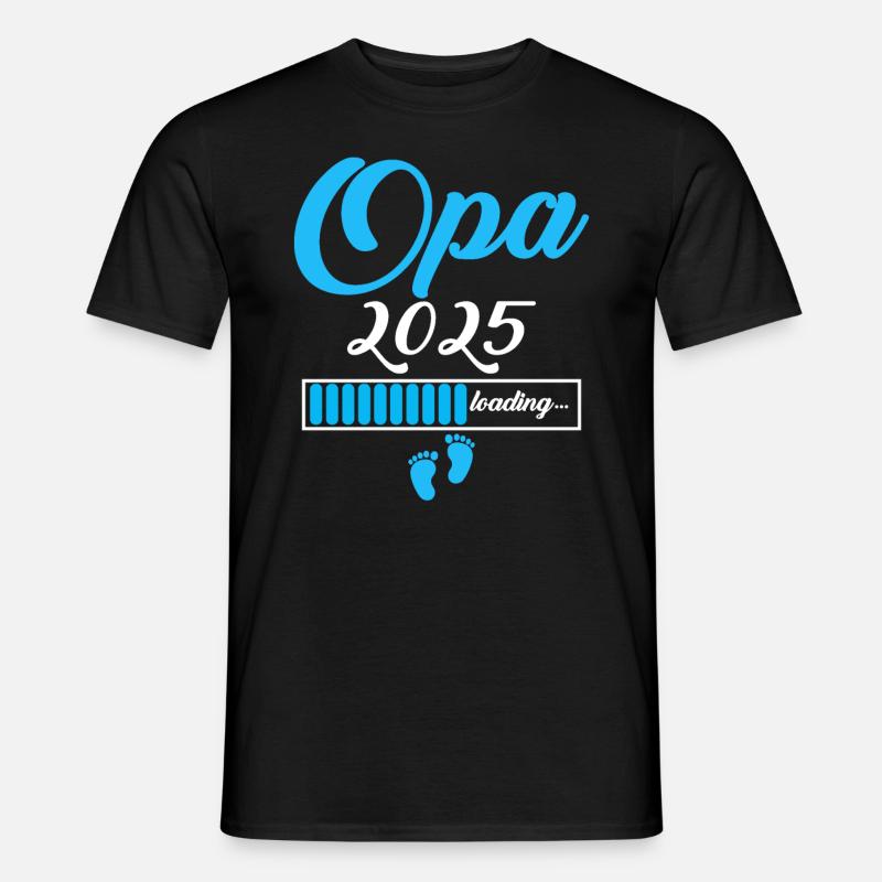 Opa 2025 - Männer T-Shirt - Schwarz