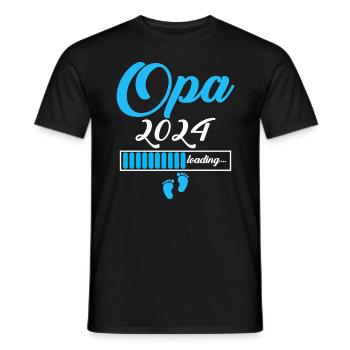 Opa 2024 - Männer T-Shirt - Schwarz - Vorne - AI Model Male 178 light (178cm)