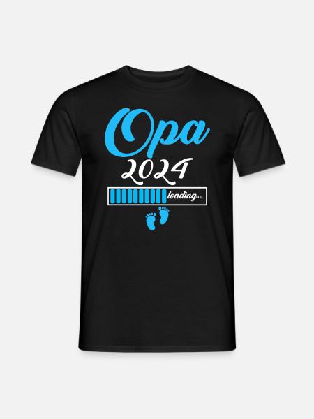 Opa 2024 - Männer T-Shirt - Schwarz