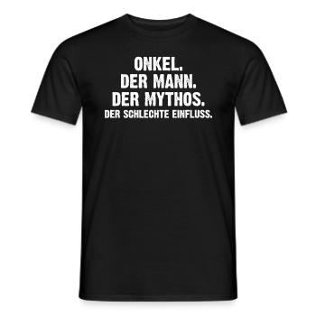 Onkel Der Mann Der Mythos - Männer T-Shirt - Schwarz - Vorne - AI Model Male 178 light (178cm)