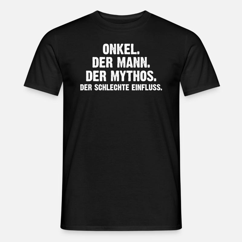 Onkel Der Mann Der Mythos - Männer T-Shirt - Schwarz