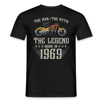L'homme Le Mythe La Légende Né En 1969 Cadeau - T-shirt homme - noir - Devant - AI Model Male 178 light (178cm)
