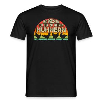 Ich Geh Zu Meinen Hühnern - Männer T-Shirt - Schwarz - Vorne - AI Model Male 178 light (178cm)