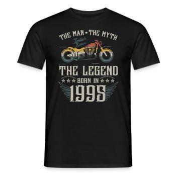 L'homme Le Mythe La Légende Né En 1995 Cadeau - T-shirt homme - noir - Devant - AI Model Male 178 light (178cm)
