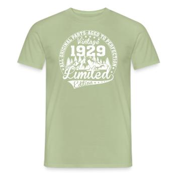 Jahrgang 1929 Limited Edition - Männer T-Shirt - Sage - Vorne - AI Model Male 178 light (178cm)