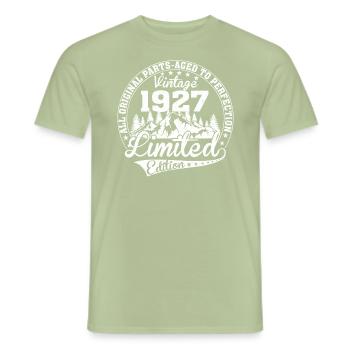 Jahrgang 1927 Limited Edition - Männer T-Shirt - Sage - Vorne - AI Model Male 178 light (178cm)