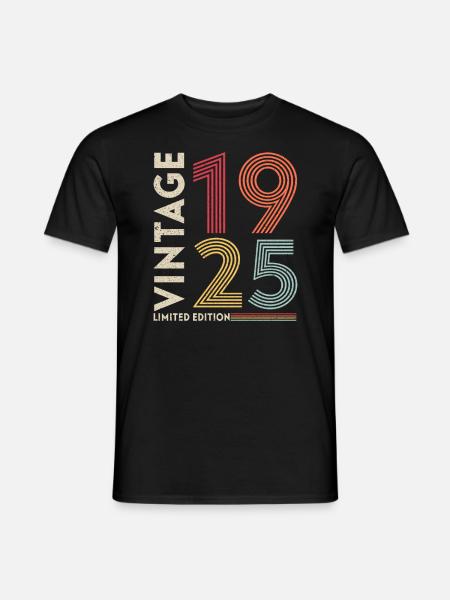 JAHRGANG 1925 - Männer T-Shirt - Schwarz