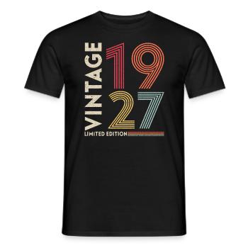 édition limitée millésime 1927 - T-shirt homme - noir - Devant - AI Model Male 178 light (178cm)