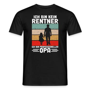 Ich Bin Professioneller Opa - Männer T-Shirt - Schwarz - Vorne - AI Model Male 178 light (178cm)