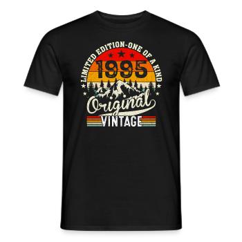 Millésime original 1995 - T-shirt homme - noir - Devant - AI Model Male 178 light (178cm)