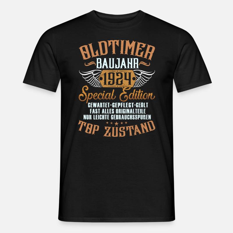 Oldtimer Baujahr 1924 - Männer T-Shirt - Schwarz