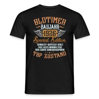 Oldtimer 1926 - Männer T-Shirt - Schwarz - Vorne - AI Model Male 178 light (178cm)