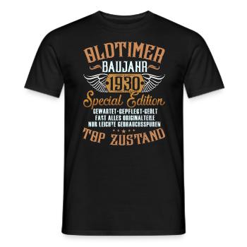 Oldtimer 1930 - Männer T-Shirt - Schwarz - Vorne - AI Model Male 178 light (178cm)