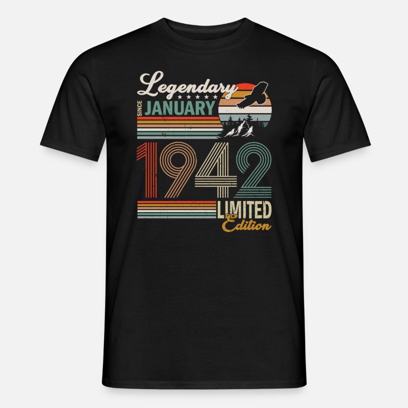 Januar 1942 - Männer T-Shirt - Schwarz