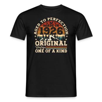 Legendary since 1926 - Men's T-Shirt - black - Front - AI Model Male 178 light (178cm)