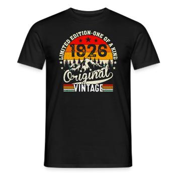 Legendary since 1926 - Men's T-Shirt - black - Front - AI Model Male 178 light (178cm)