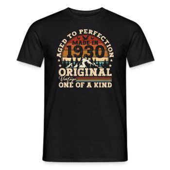 MADE IN 1930 - Männer T-Shirt - Schwarz - Vorne - AI Model Male 178 light (178cm)