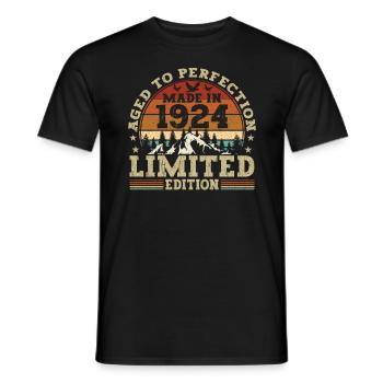 Legendary since 1924 all original parts - Men's T-Shirt - black - Front - AI Model Male 178 light (178cm)