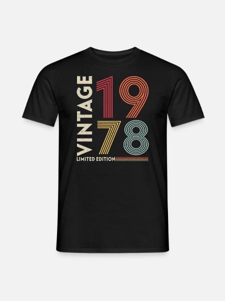 1978 Birthday Present - Men's T-Shirt - black