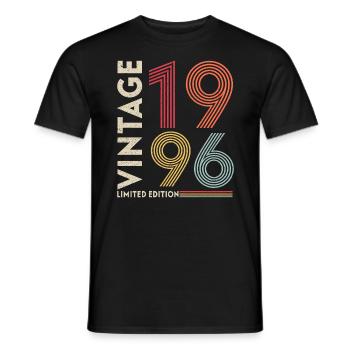 Original 1996 - Men's T-Shirt - black - Front - AI Model Male 178 light (178cm)